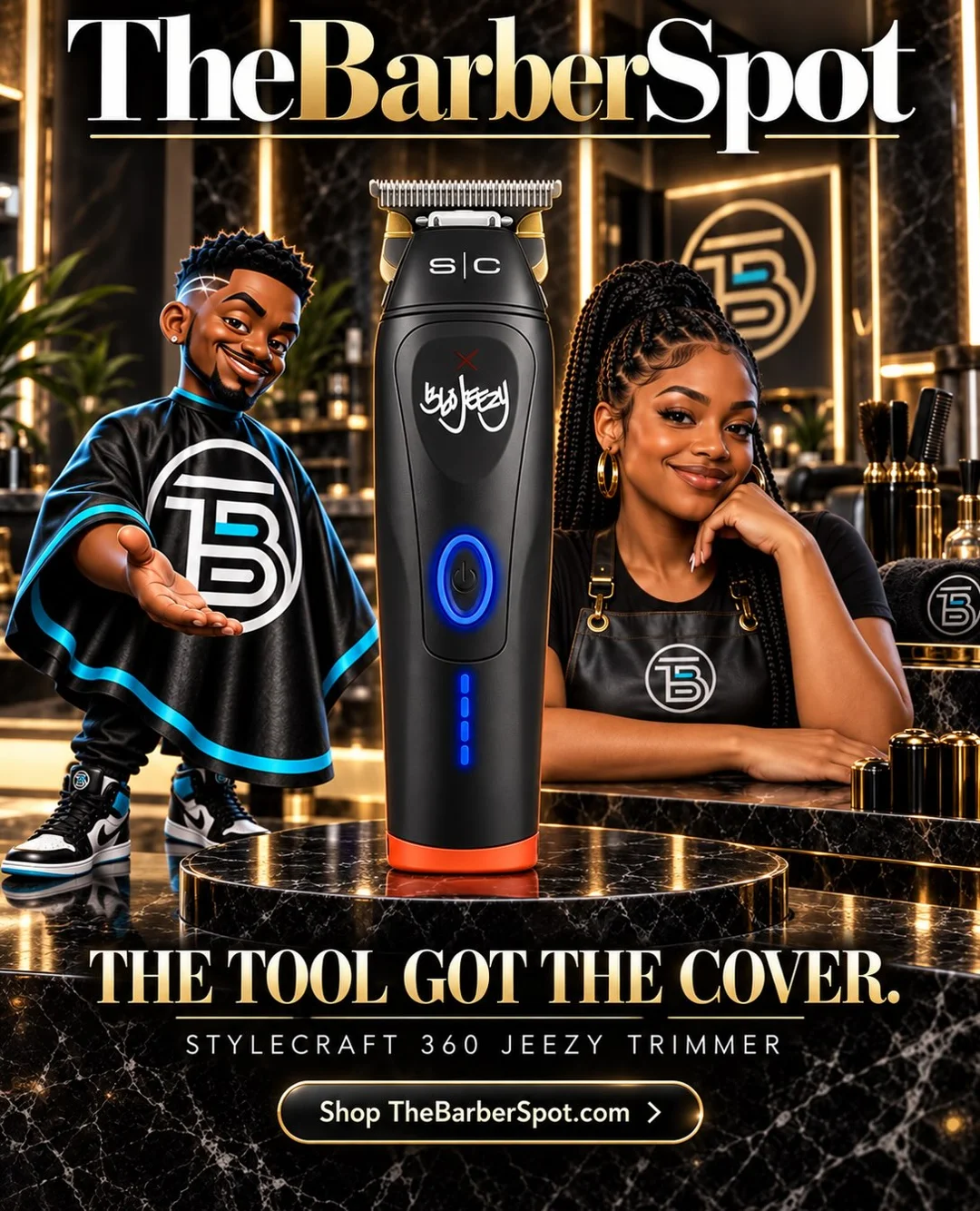 The Barber Spot promotional design